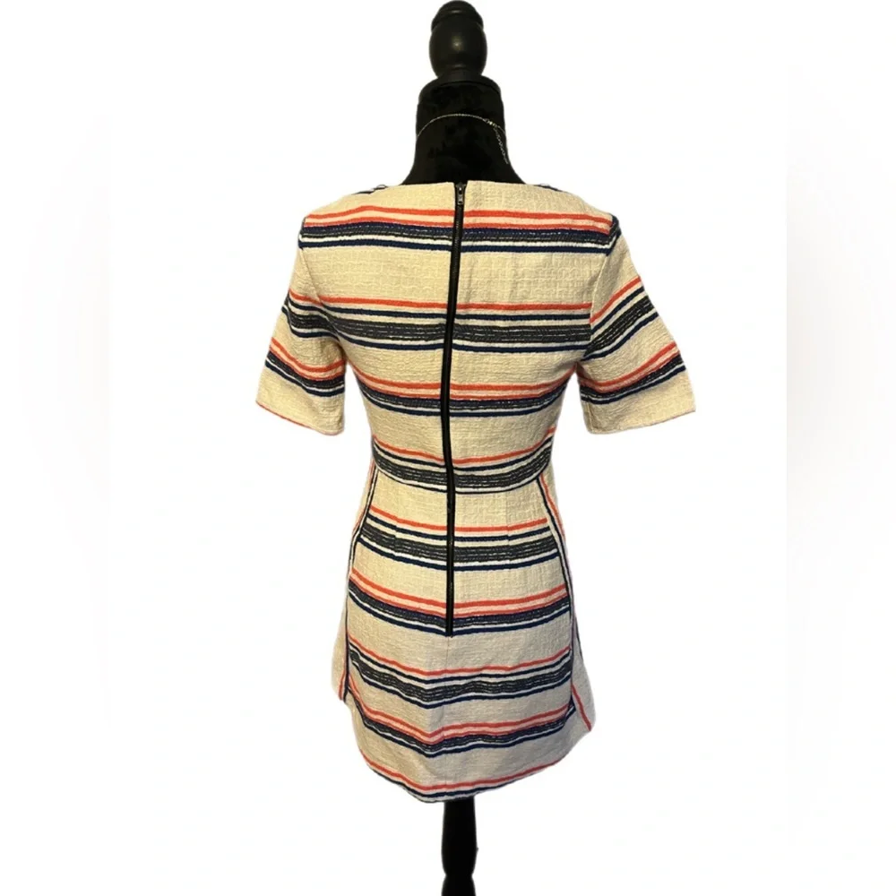 Topshop Striped Short Mini Dress- sz 6 - Picture 3 of 4